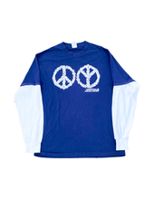 Load image into Gallery viewer, Peace And Skulls Upcycled Thermal Long Sleeve